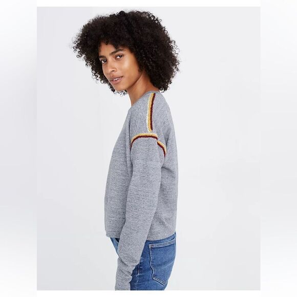 Miles by Madewell embroidered crop sweatshirt. XXS - Picture 3 of 9